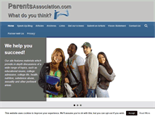 Tablet Screenshot of parentsassociation.com